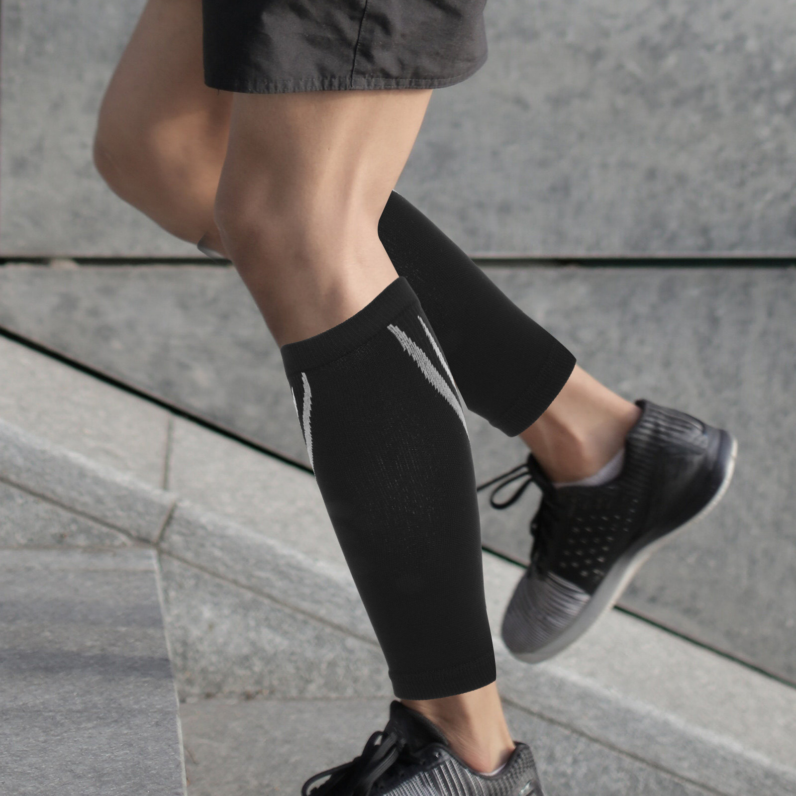 Compression Calf Sleeve - 1 par de meias de compressão