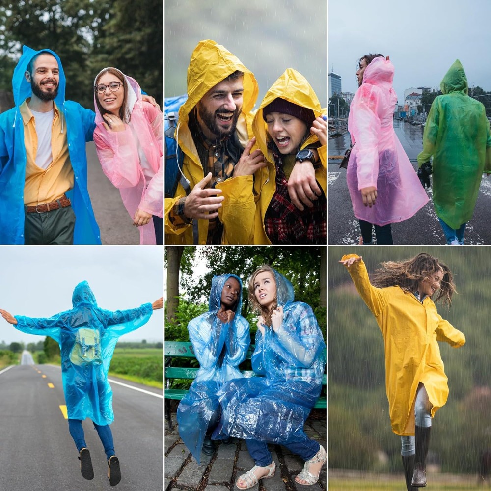 Running Gear Rain - Impermeável EVA Long Raincoat para homens