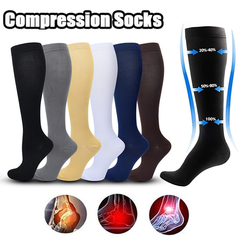 Compression Calf Sleeve - 1 Par de Meias de Compressão