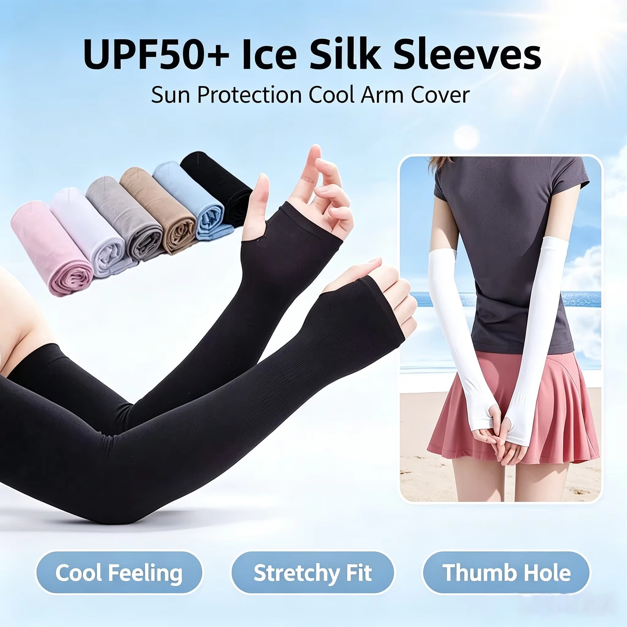Running Gear On - Mangas de Proteção Solar UV para
