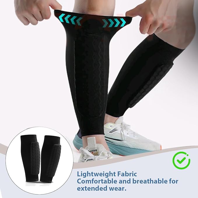 1 Par de Caneleiras de Futebol - Compression Calf Sleeve avaliação e preço