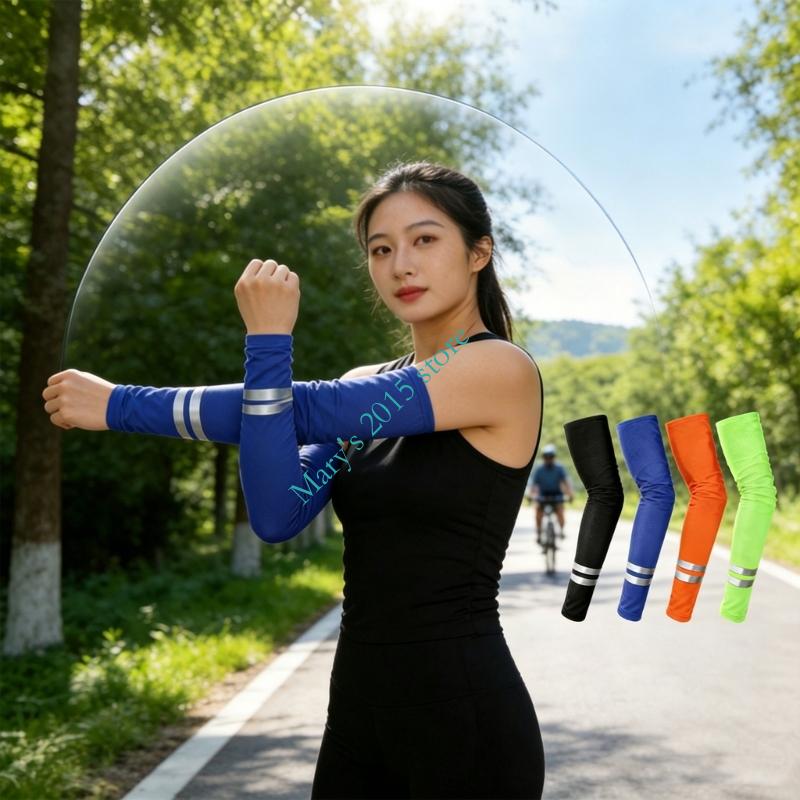Par mangas braço solar reflexi - Running Gear On avaliação e preço