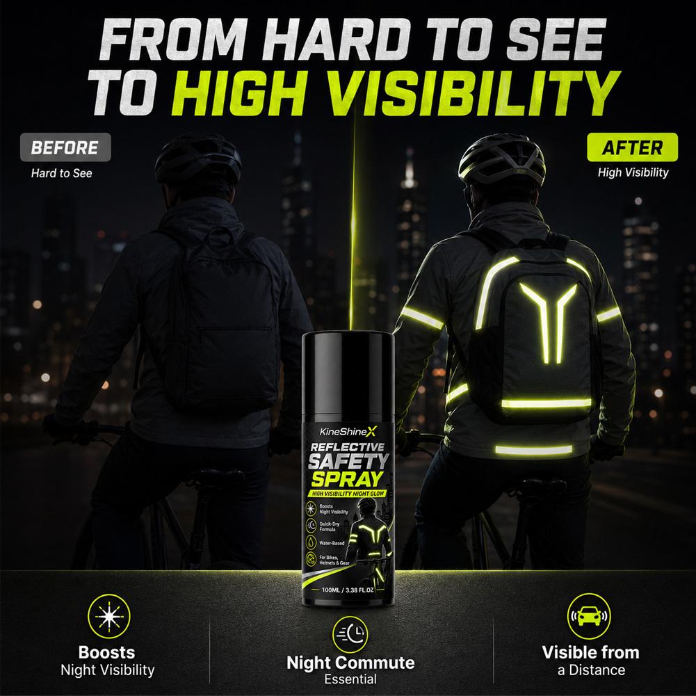 Spray Refletivo Noturno de Seg - Running Visibility Gear avaliação e preço